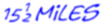 15½ miles